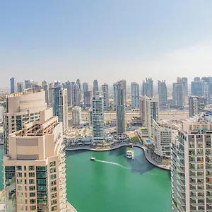 شقة Nasma Luxury Stays- Majestic Marina Views, Lavish 4br Getaway In Jbr, دبي